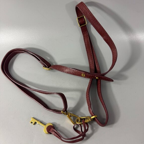 Fossil Brown Adjustable Strap with a Key Charm - Picture 1 of 7